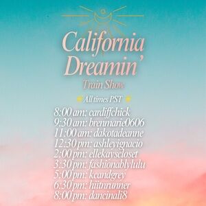 🌞 🌴 01/17/26 California Dreamin’ Train Show